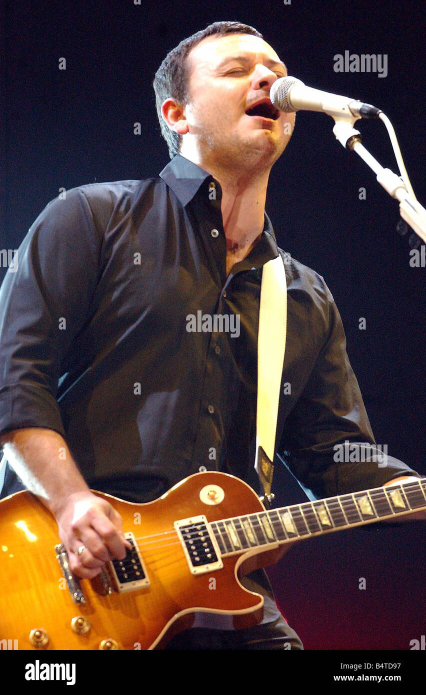 James Dean Bradfield singer with the Manic Street Preachers pictured during the Tsunami Relief