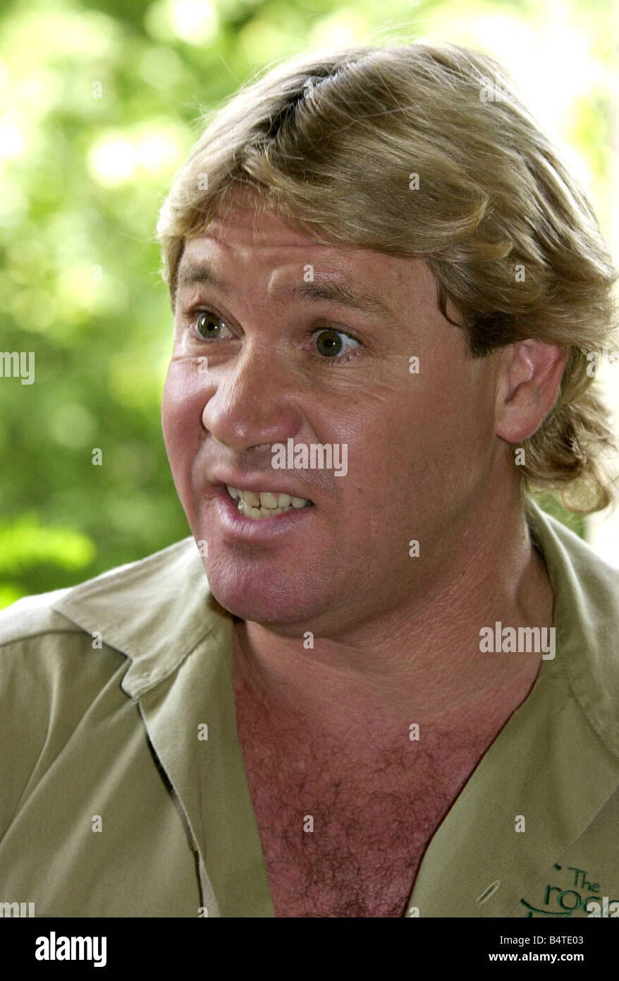 Steve Irwin Crocodile hunter July 2002 Stock Photo - Alamy