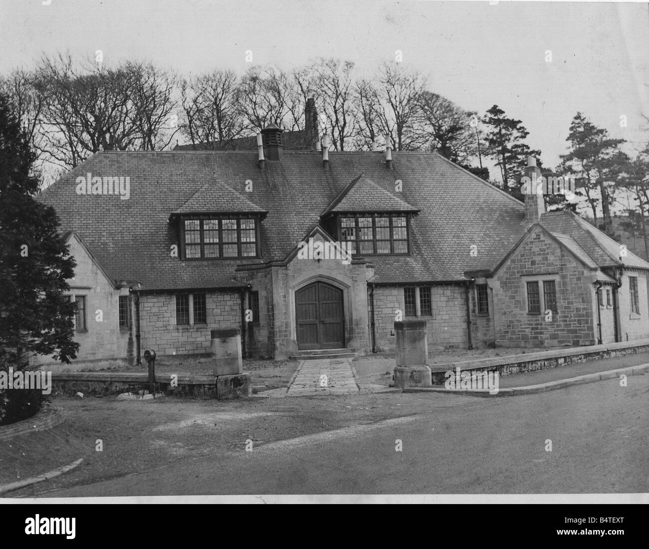Heddon on the Wall Village Hall in April 1952 Stock Photo Alamy