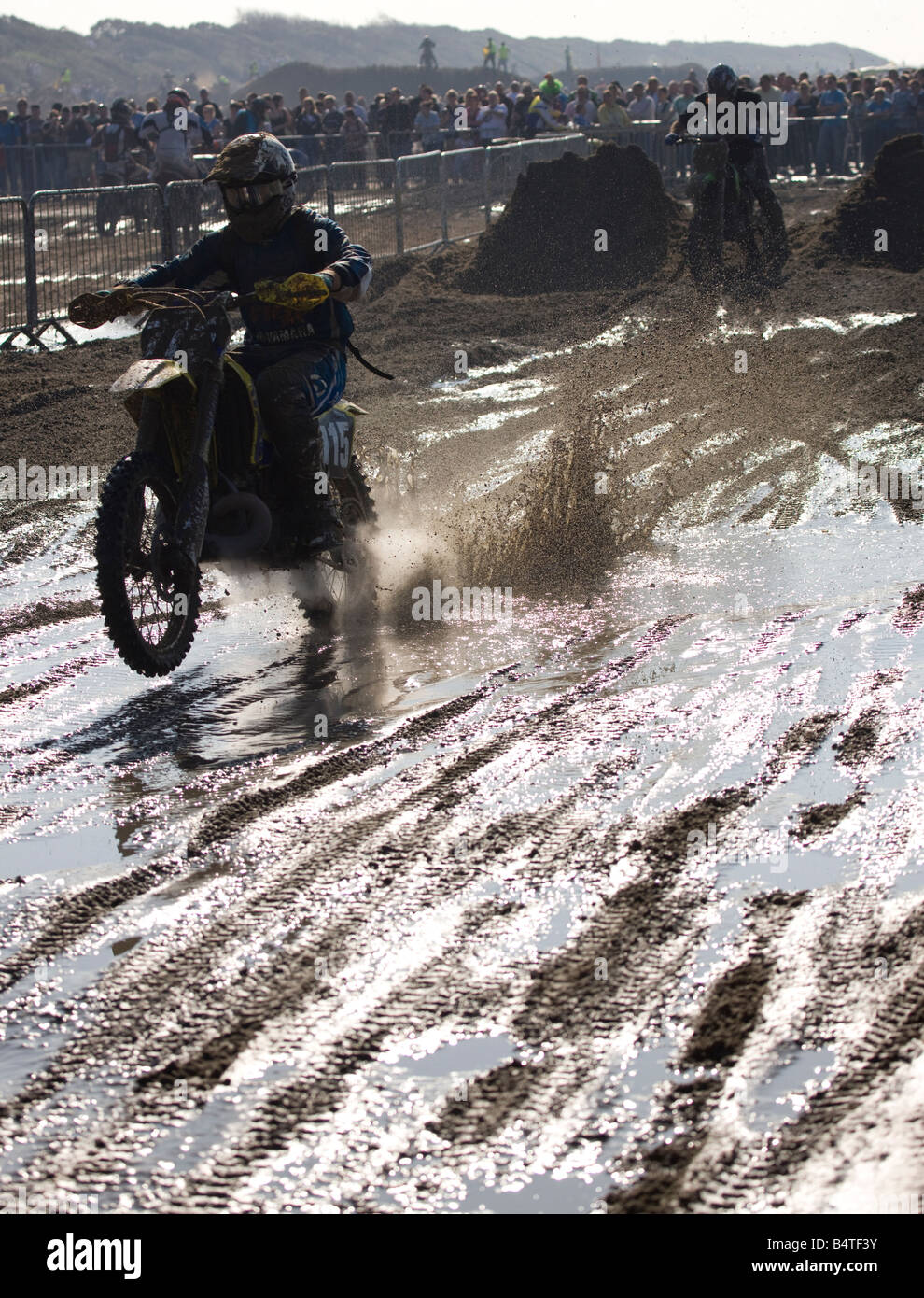 wheelie through water Stock Photo Alamy