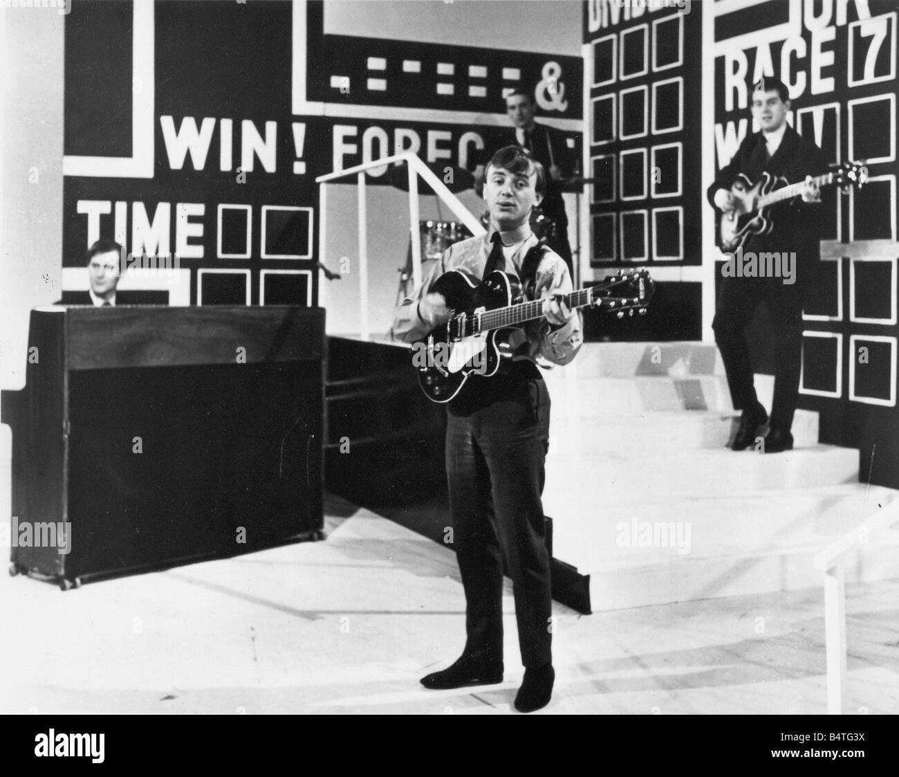 Gerry and the Pacemakers performing on a TV show in 1963 Stock Photo ...