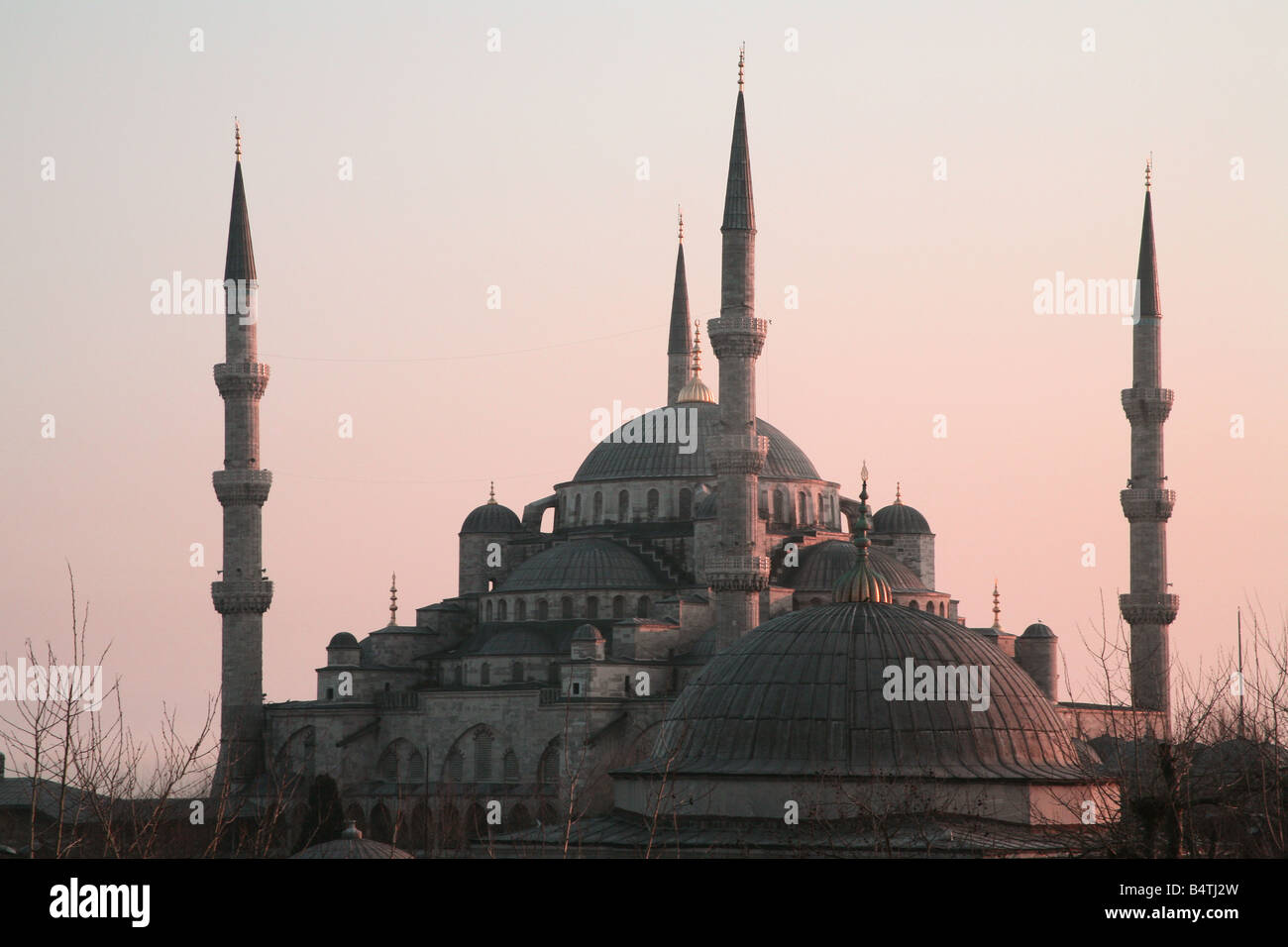 Sultan Ahmed Mosque at Sunset Stock Photo - Alamy