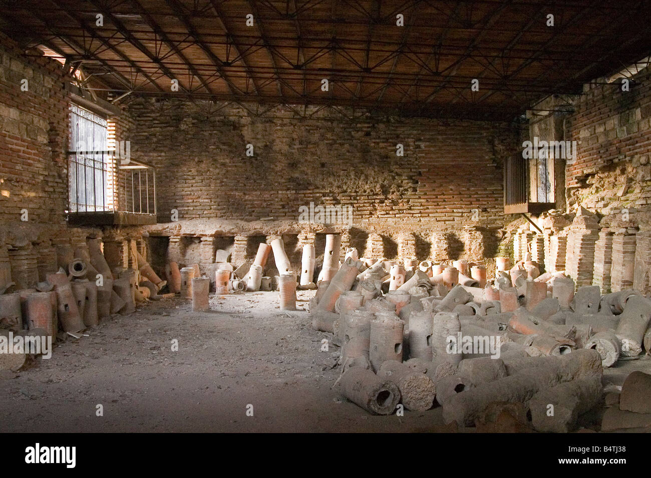 The water pipes of the Roman bath in Varna, Bulgaria Stock Photo - Alamy