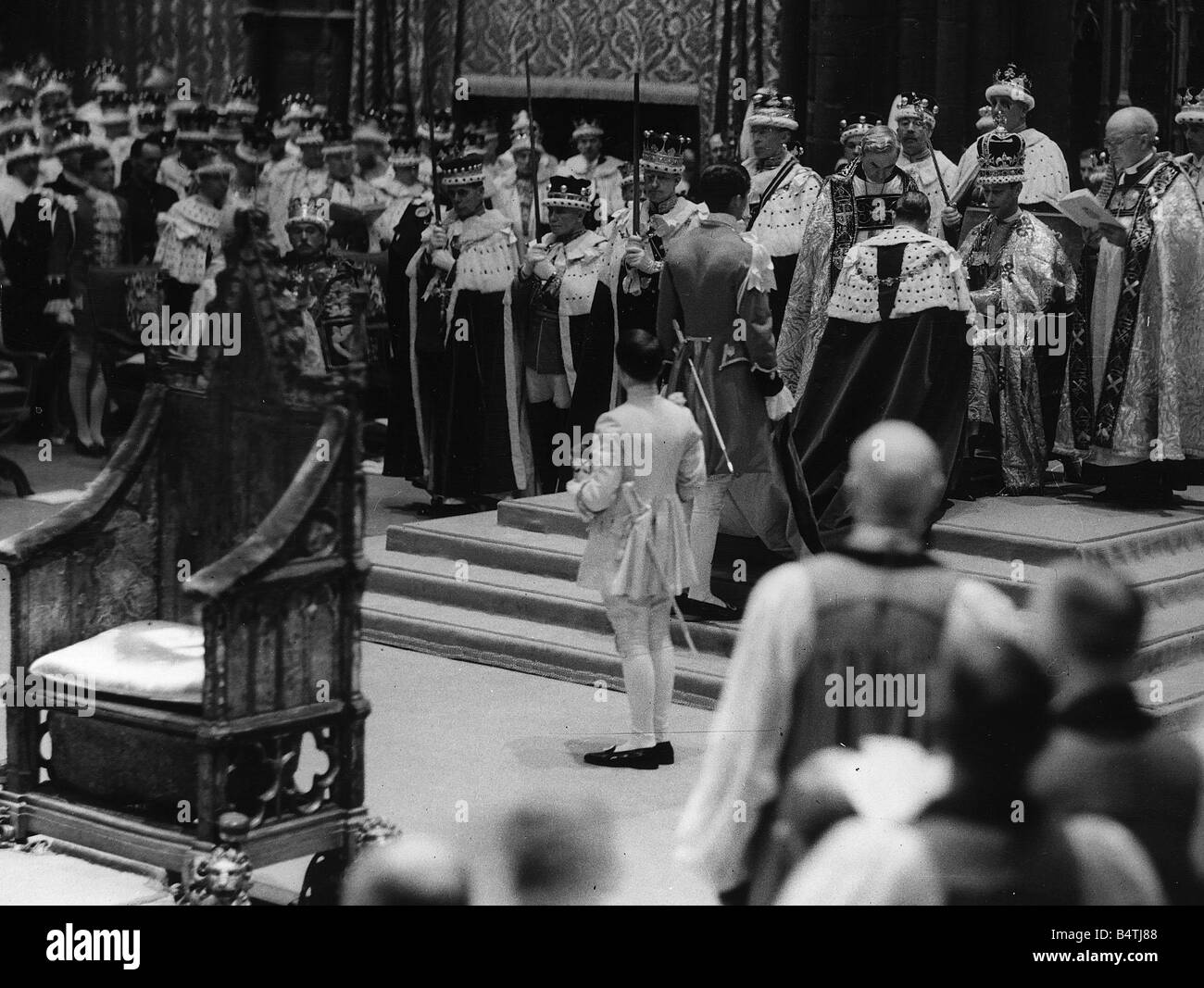 Coronation king vi in Black and White Stock Photos & Images Alamy