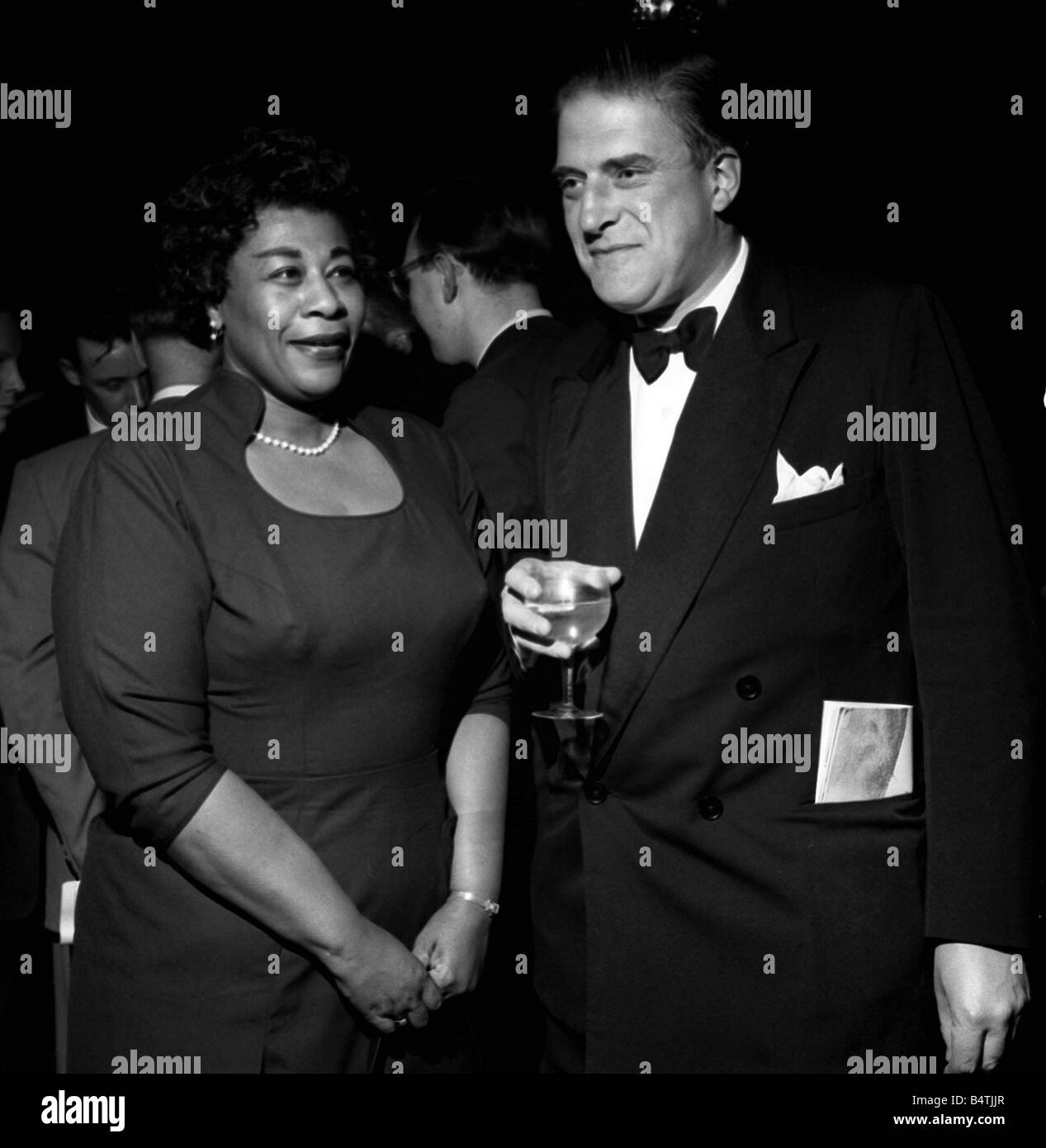 Ella Fitzgerald Jazz Singer May 1958 Mirrorpix Stock Photo