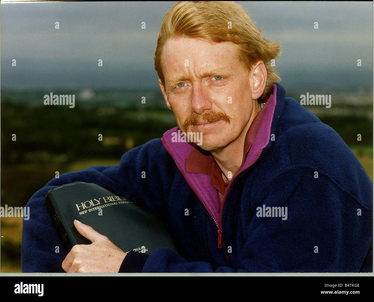 Rev Frank Collins 41 ex SAS soldier who became a priest after leading the raid in 1980 that ended the Iranian Embassy siege committed suicide after being forced to quit the army after authorities became upset at his autobiography Frank a father of 4 was found in a fume filled car with a copy of War And Peace Stock Photo