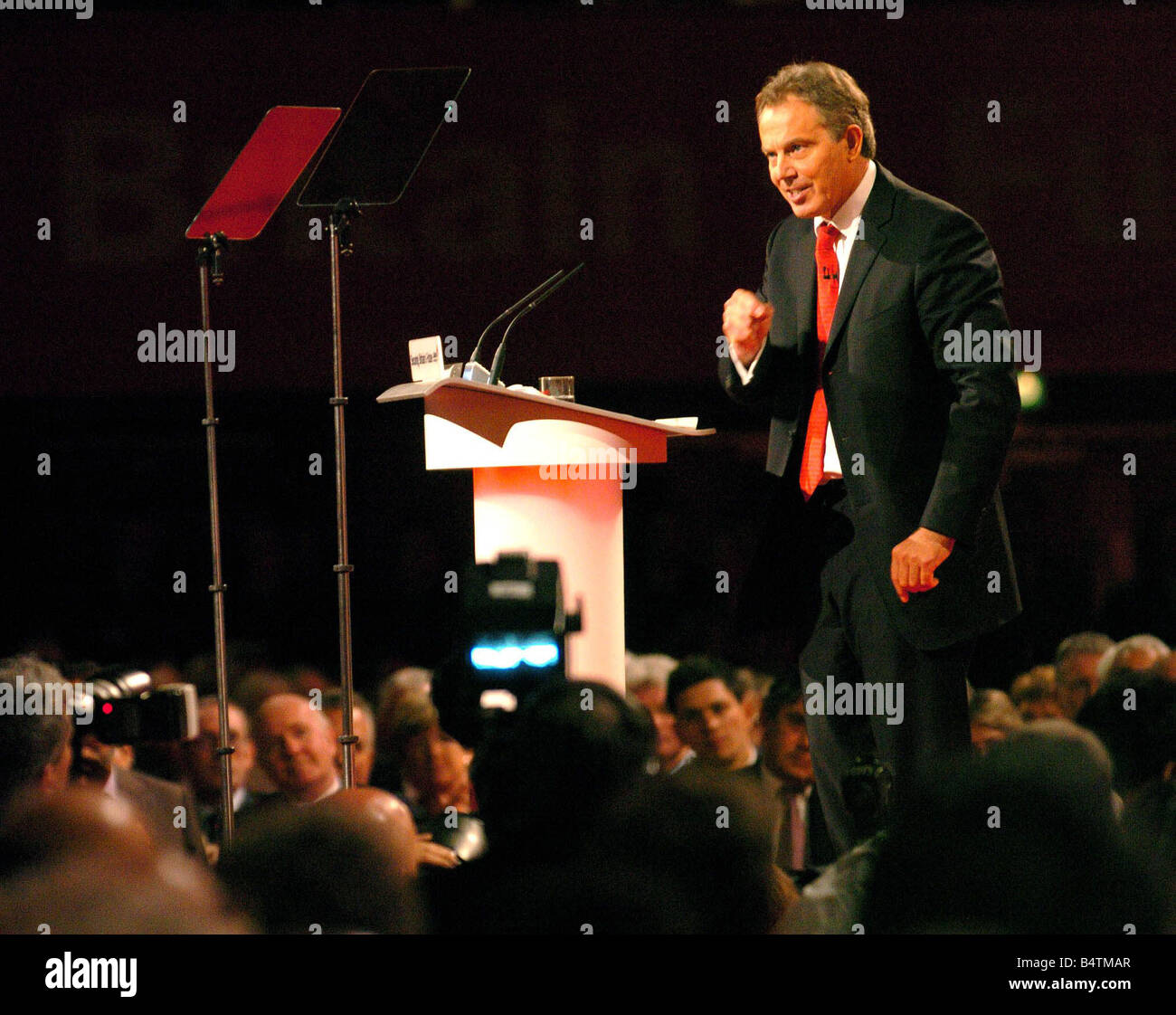Tony Blair during his speech to conference Labour Party conference in