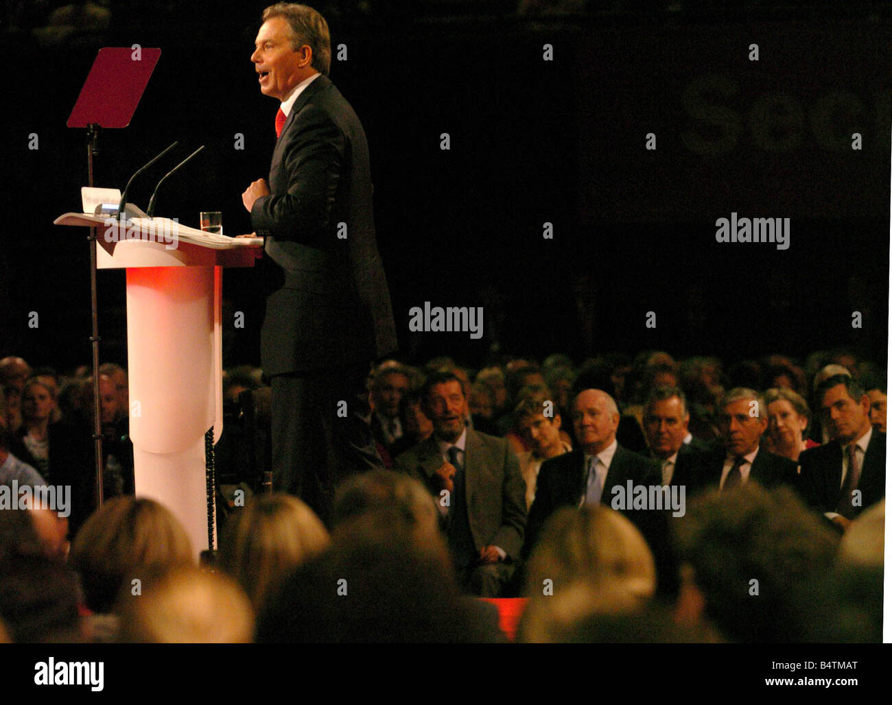 Tony Blair during his speech to conference Labour Party conference in