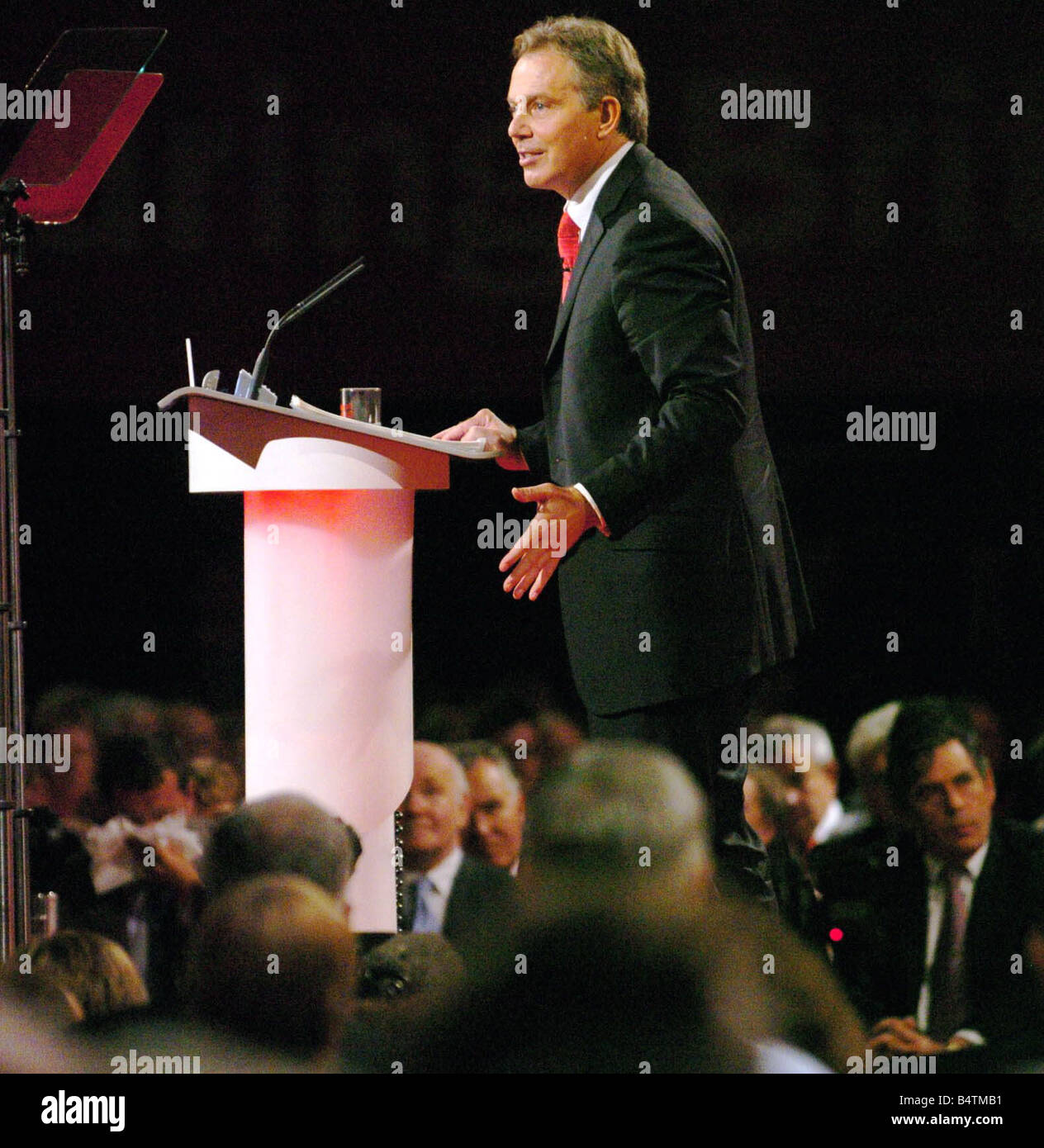 Tony Blair during his speech to conference Labour Party conference in