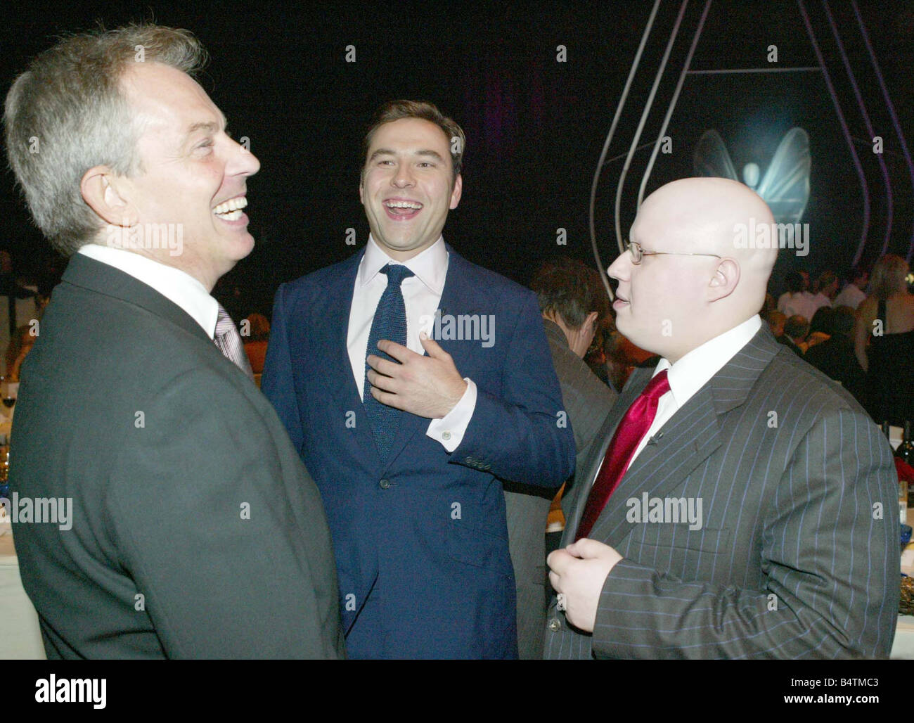 The Daily Mirror s Pride of Britain Awards from the LWT Studios in London 10th October 2005 Tony Blair David Walliams and Matt Lucas Stock Photo