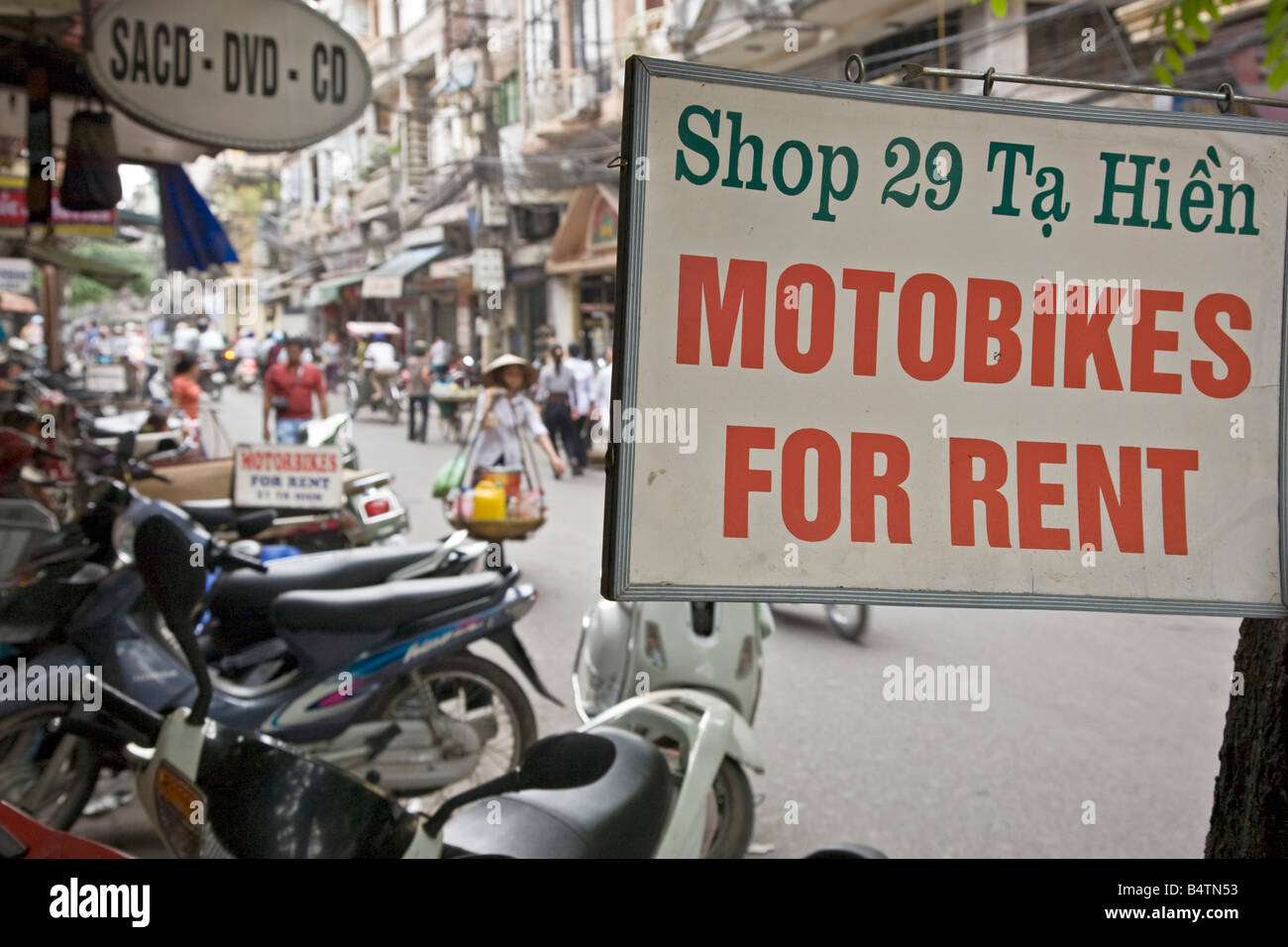 Motorcycle rental Hanoi Vietnam Stock Photo Alamy