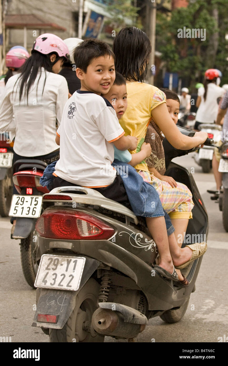 Motorcycle Hanoi Vietnam Stock Photo