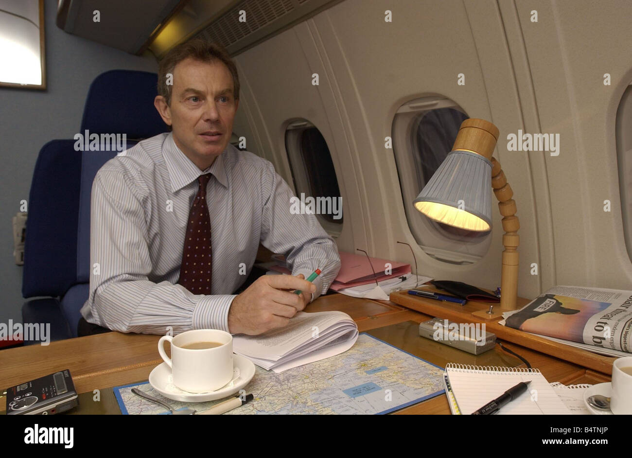 Prime Minister Tony Blair November 2002 TONY BLAIR TALKS TO THE DAILY