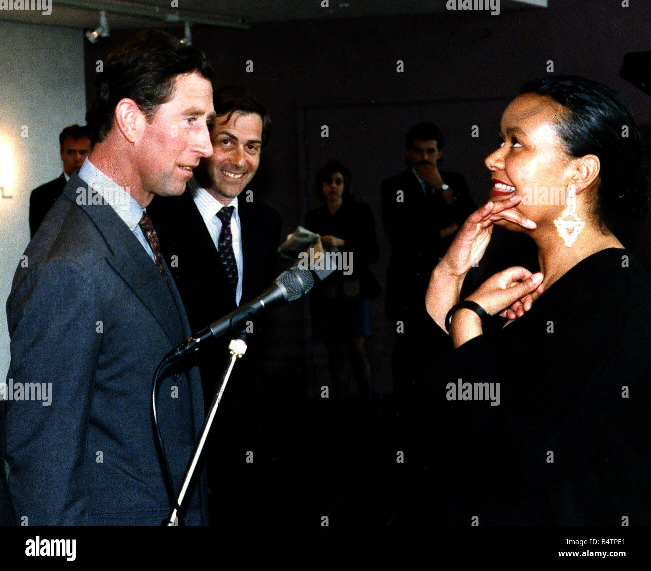 Prince Charles Prince of Wales Motorola Bathgate meeting ...