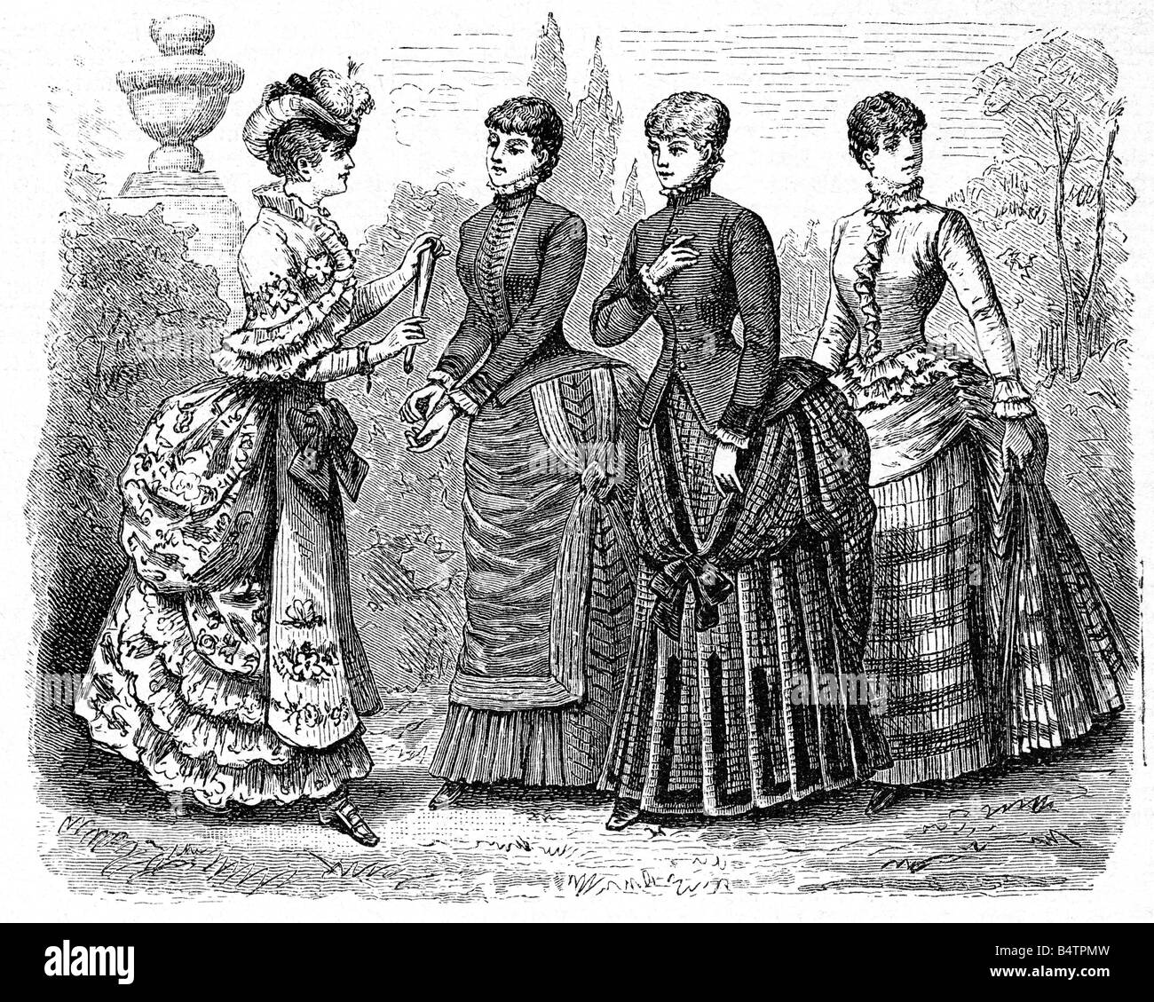 1870s Victorian Era Fashion Plate, Hand Colored, September 1874, Peterson's  Magazine, Antique, Gown, Dress History, Autumn, Inspiration