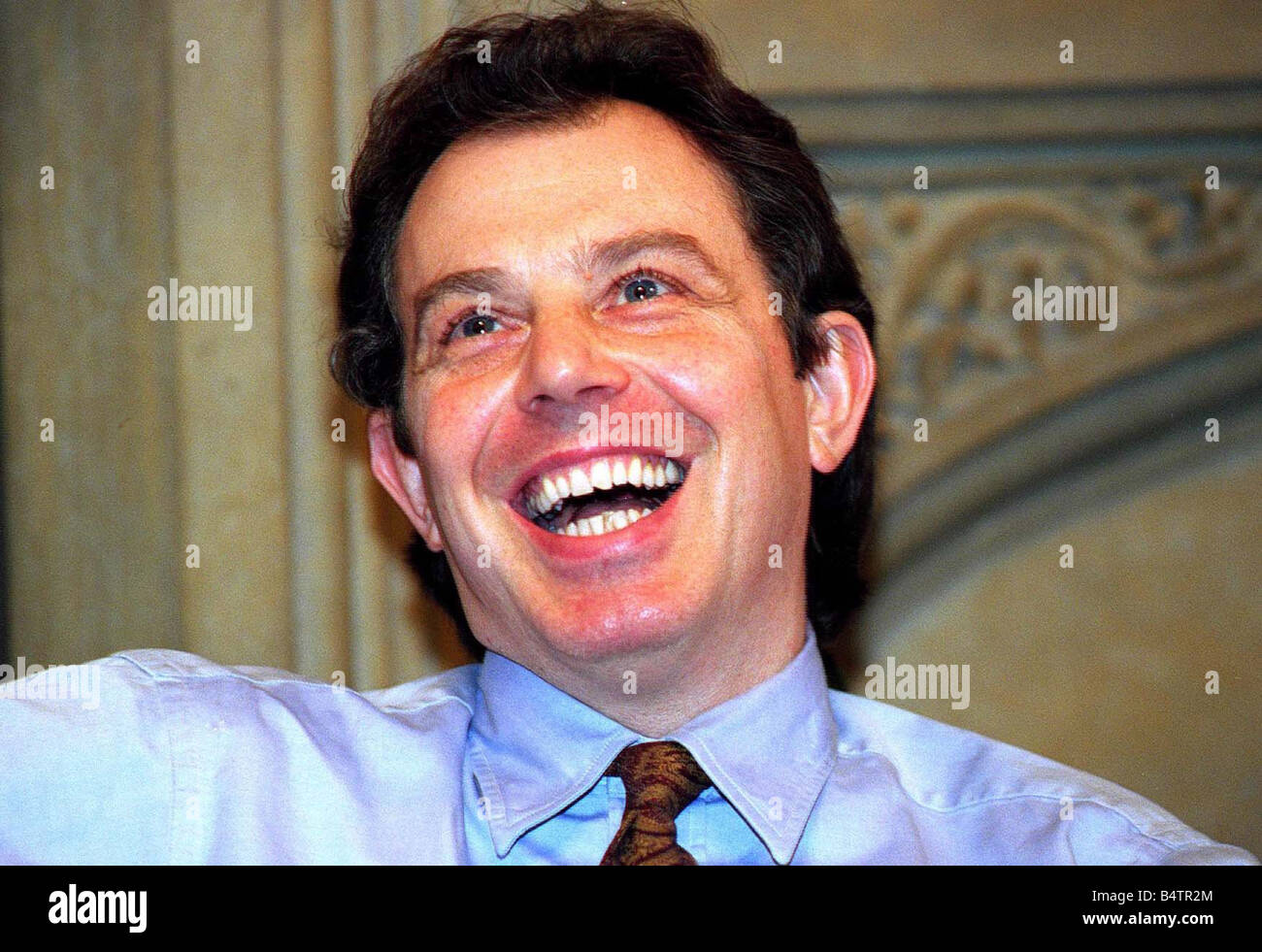 Tony Blair during his exclusive interview with Daily Mirror Stock Photo