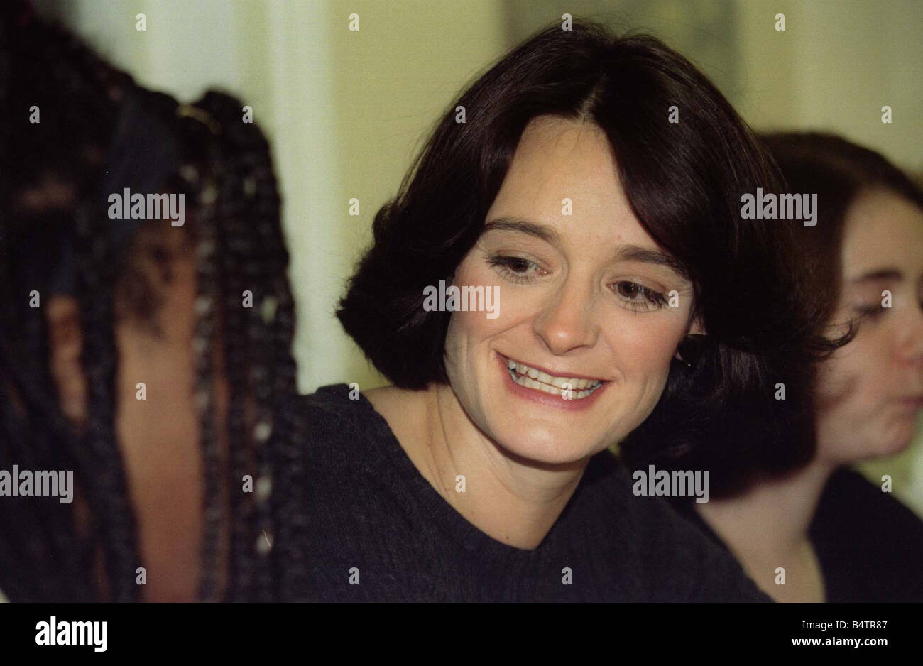 Cherie Blair wife of the Labour Leader Tony Blair visits the Depaul centre for the homeless Stock Photo