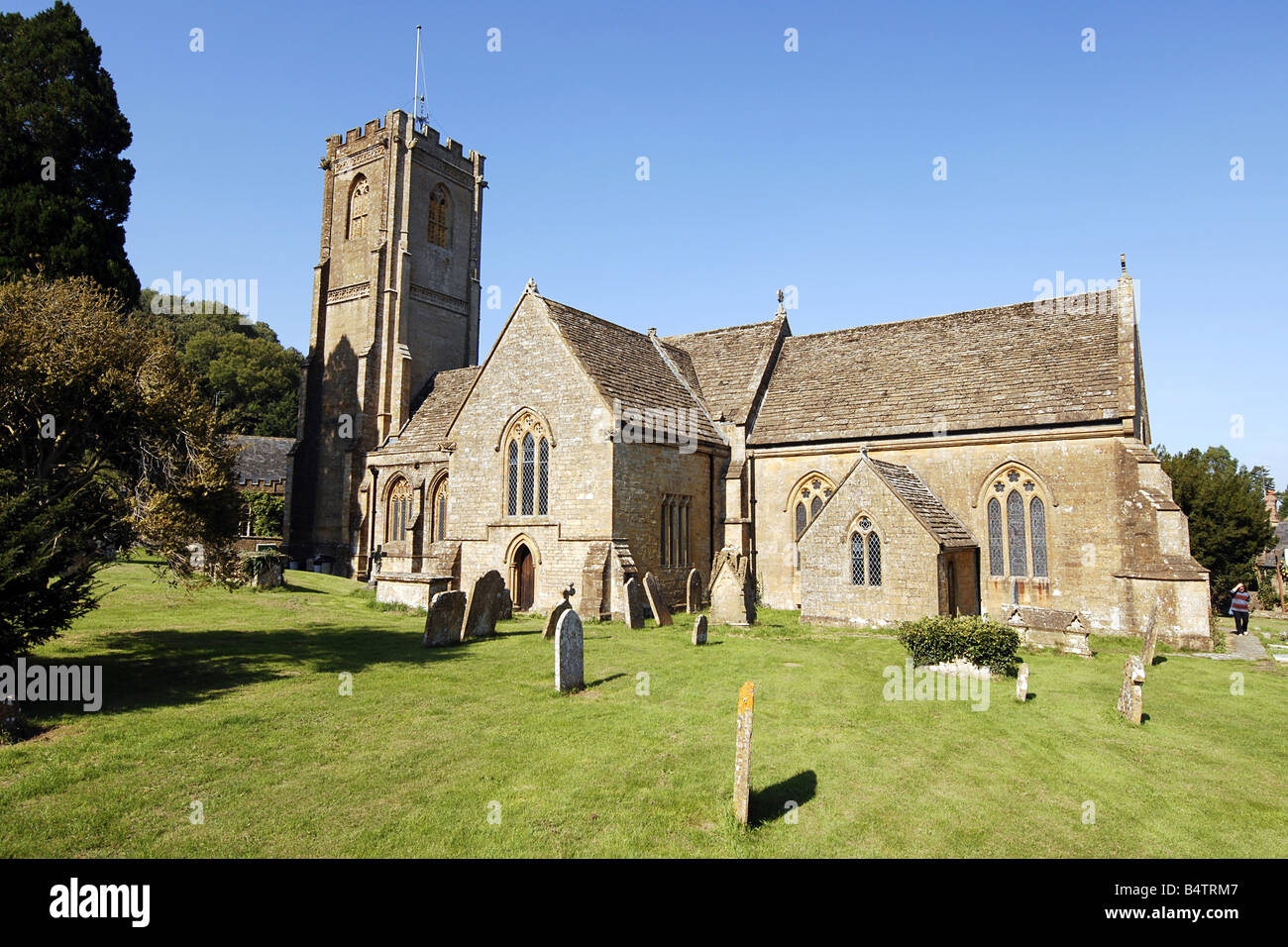 Montacute Village Church Somerset England Stock Photo - Alamy