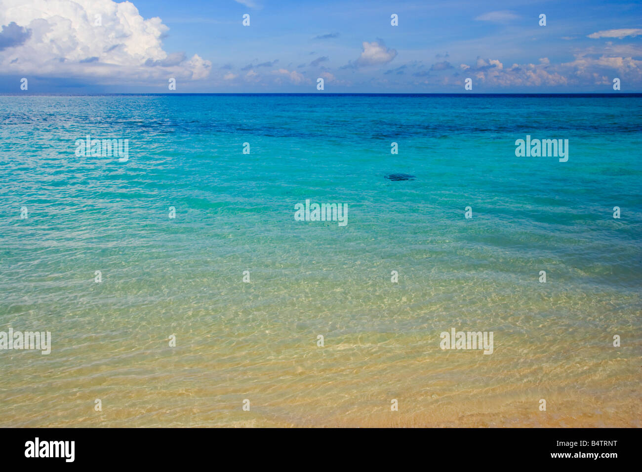 The Sulu Sea around Mabul Island near Semporna Sabah Malaysia Stock Photo