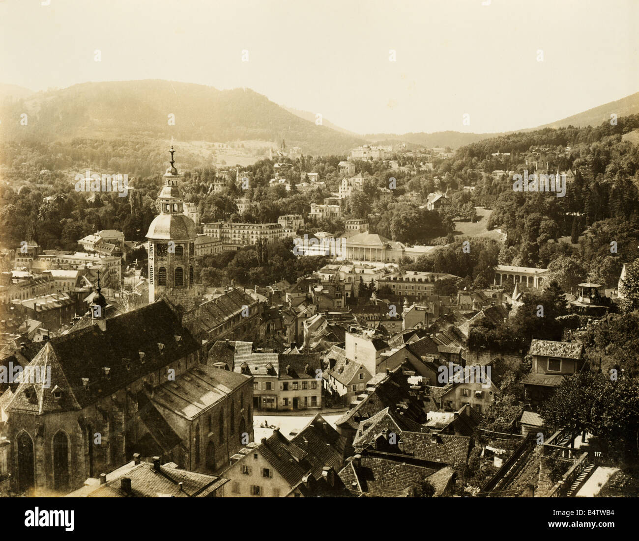 geography / travel, Germany, Baden-Baden, city views / cityscapes, photography, circa 1880, Stock Photo