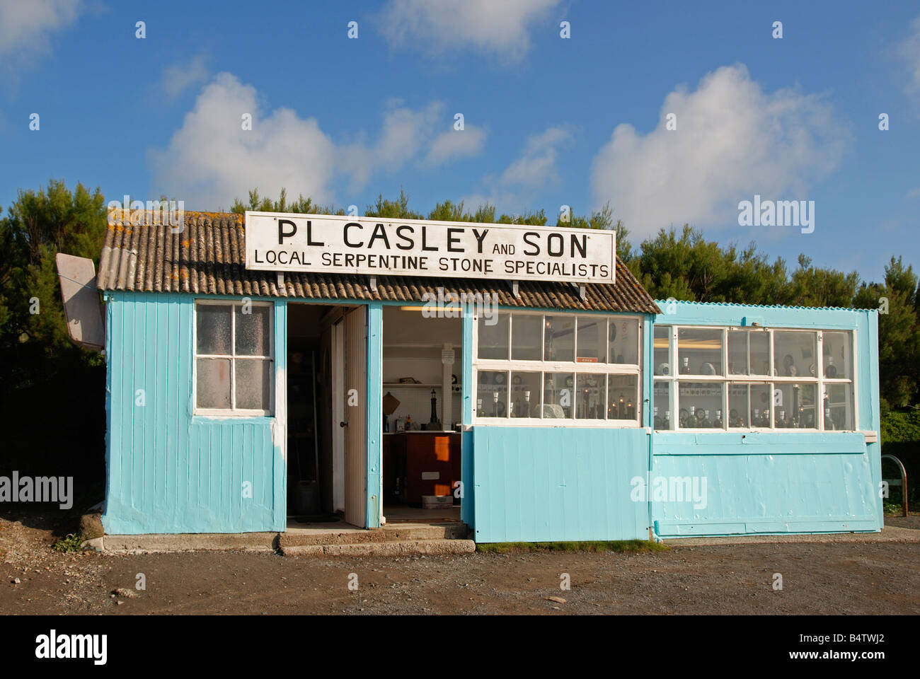 a local crafts shop at lizard point,cornwall,uk Stock Photo Alamy