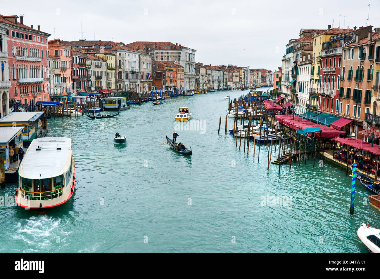 Venice View from Rialto Bridge Italy Stock Photo - Alamy