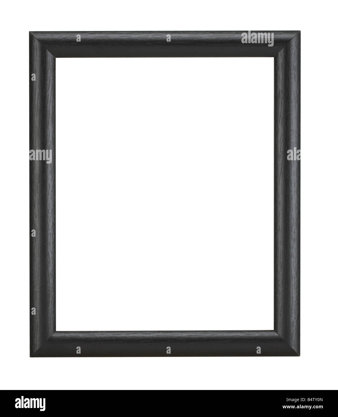 BLACK WOOD PICTURE FRAME Stock Photo