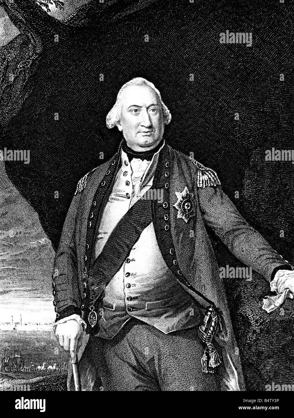 Cornwallis charles cornwallis 1st marquess Black and White Stock Photos