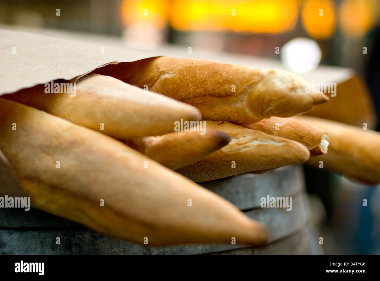 French Bread sticks, Borough Market, London Stock Photo Alamy