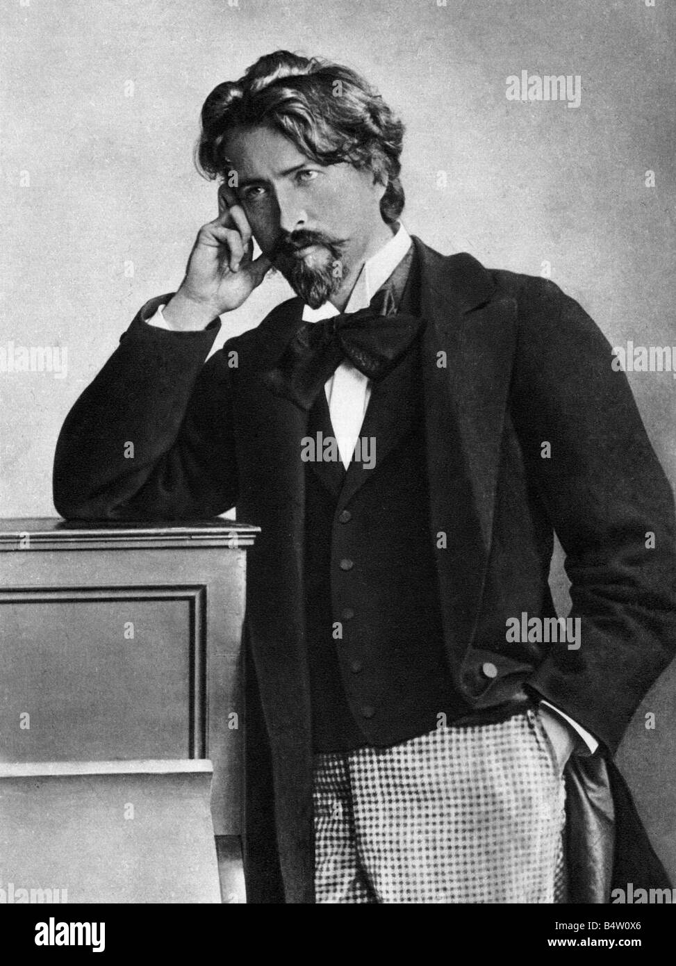 Busoni, Ferruccio, 1.4.1866 - 27.7.1924, Italian musician (composer and pianist), half length, after photography, circa 1900, Stock Photo