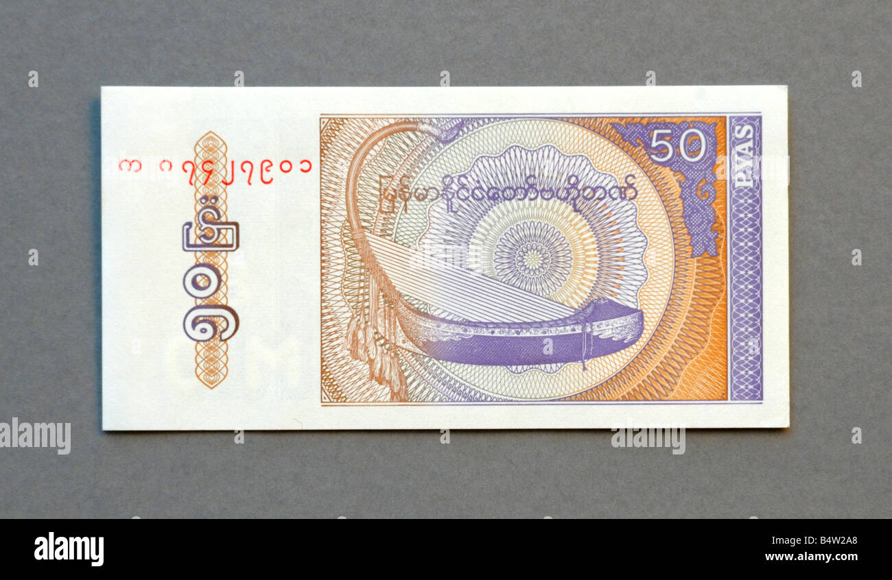 Myanmar Notes Myanmar money currency hi-res stock photography and images - Alamy