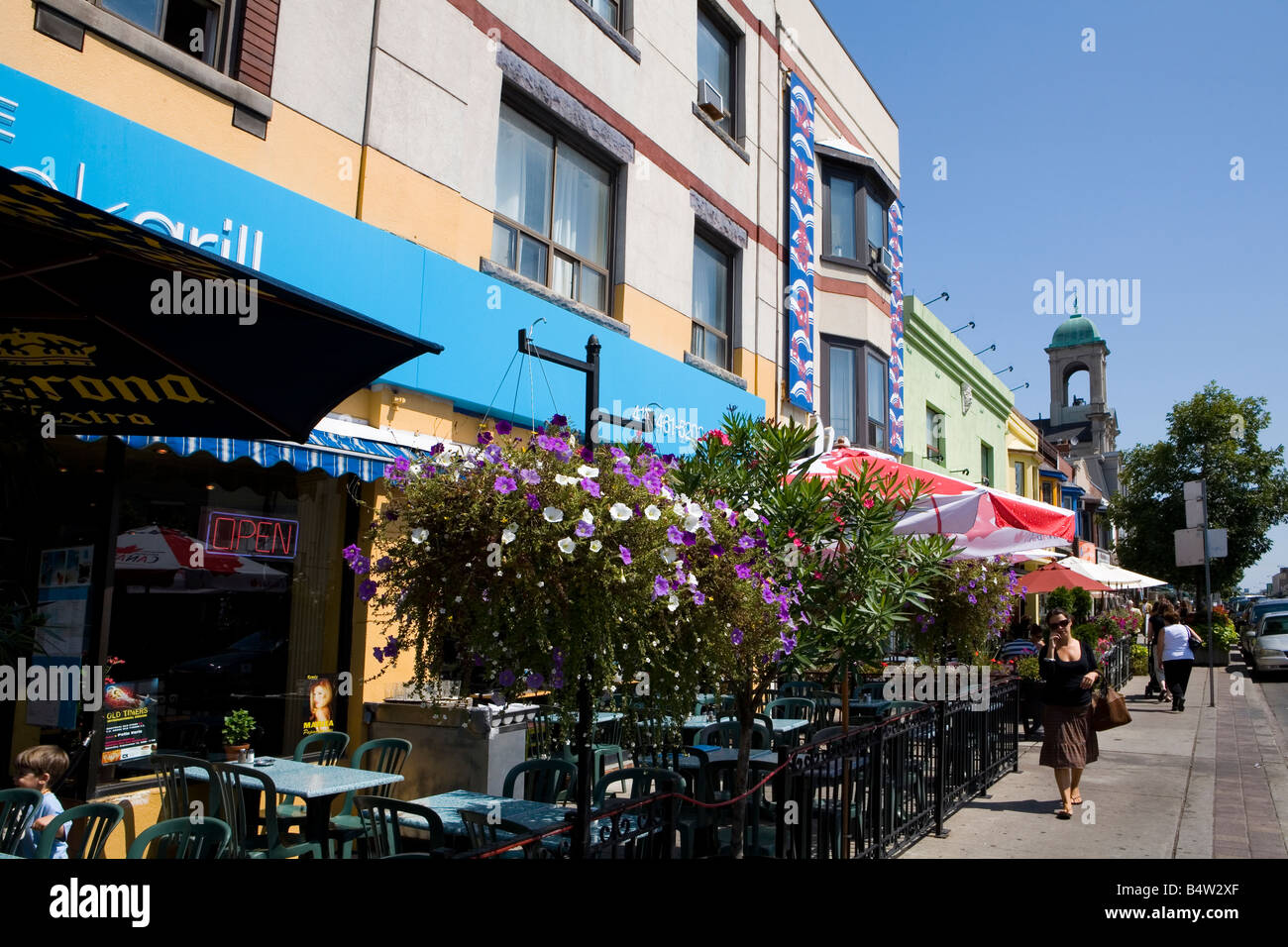 Along Danforth Avenue Toronto Ontario Canada Stock Photo Alamy
