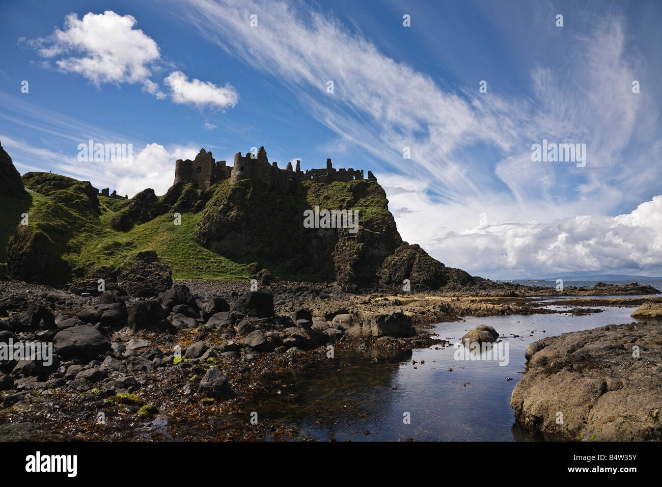 Dunluce Castle, County Antrim, Northern Ireland Stock Photo