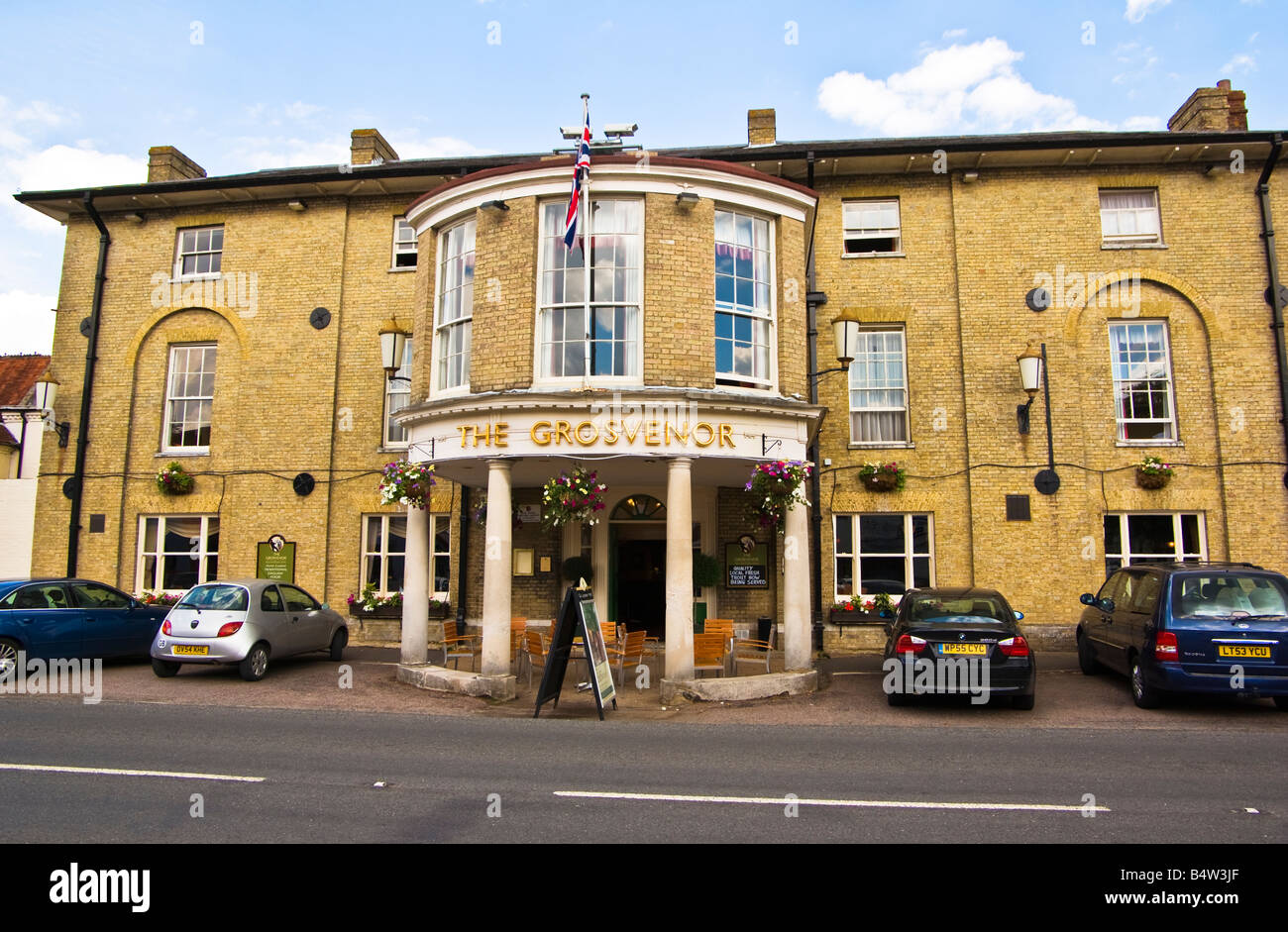 The Grosvenor hotel in Stockbridge Hampshire Stock Photo