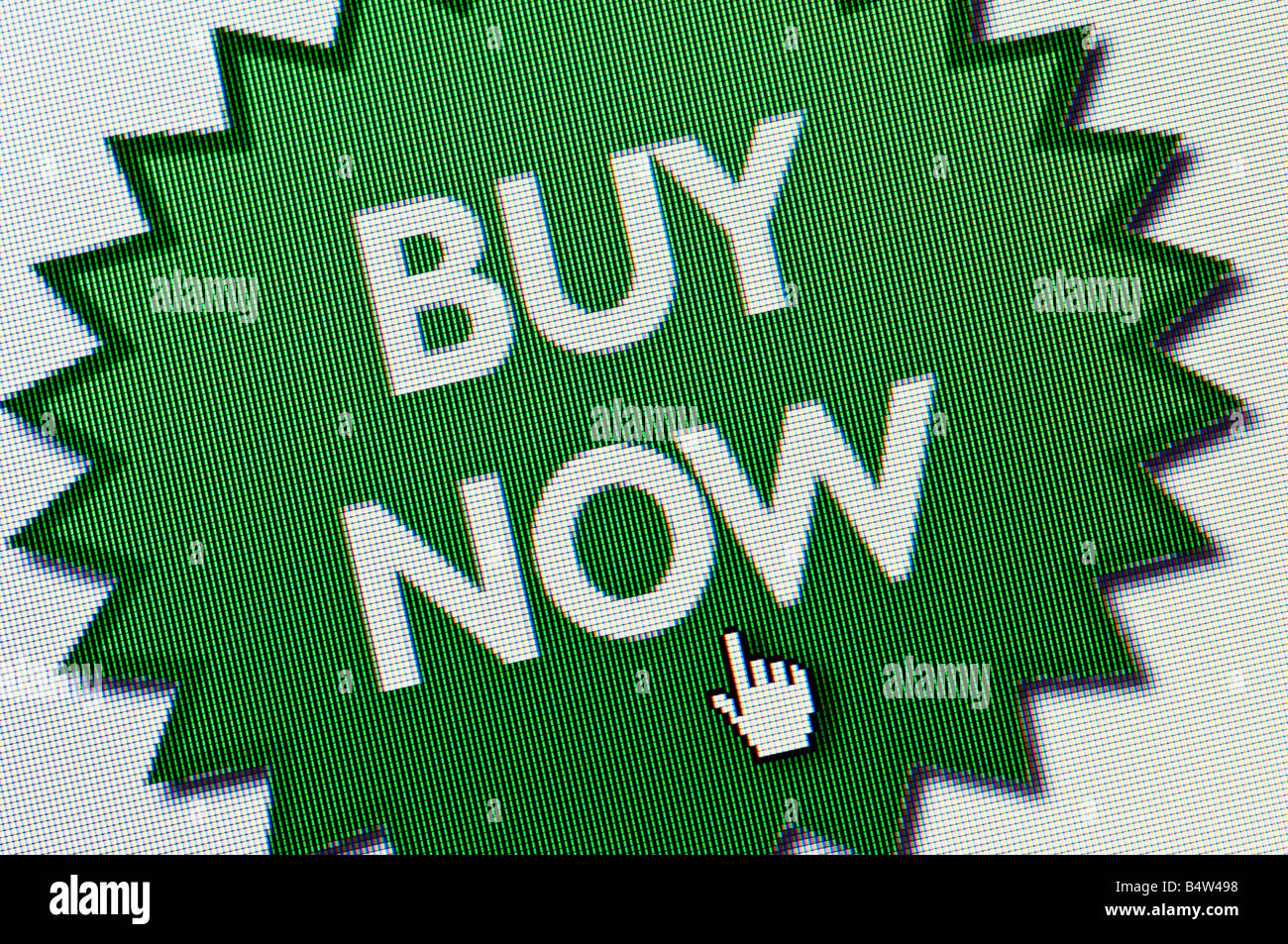 Macro screenshot of online shopping website Editorial use only Stock Photo
