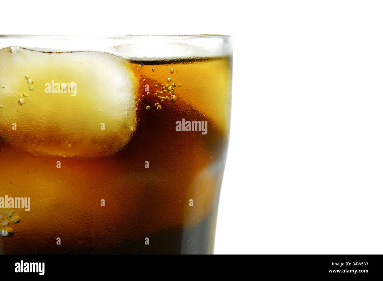 A glass of cola isolated on white Stock Photo - Alamy