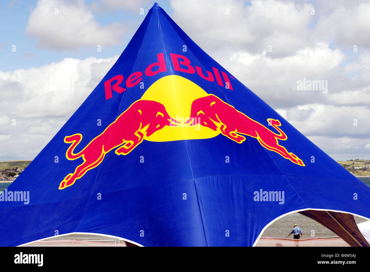 Red Bull a tent Stock Photo -