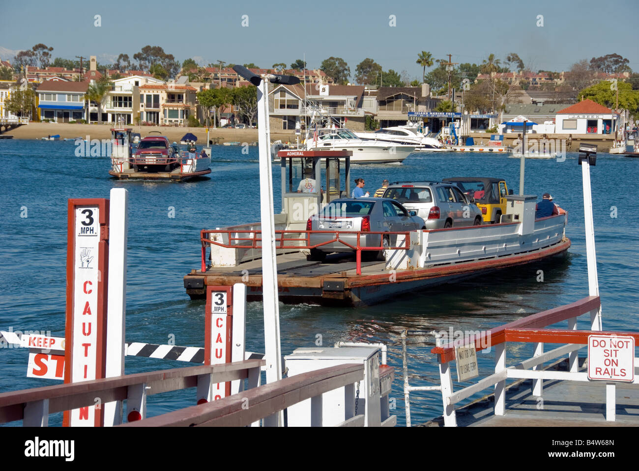 ferry ride to Balboa Island, in the middle of Newport Bay Newport Beach