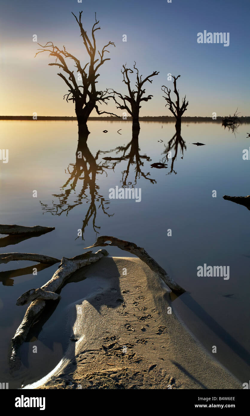 Pelican Point Lake Bonney Stock Photo