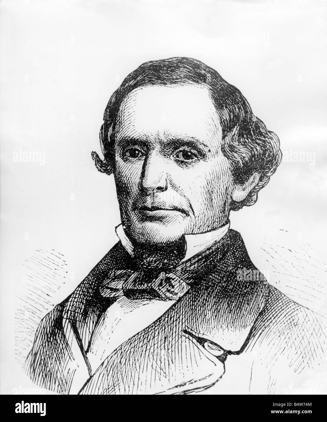 Davis, Jefferson Finis, 3.6.1808 - 9.12.1889, American politician (Dem.), President of the Confederate States of Amerikc (CSA) 18.2.1861 - 5.5.1865, portrait, wood engraving, 19th century, , Stock Photo