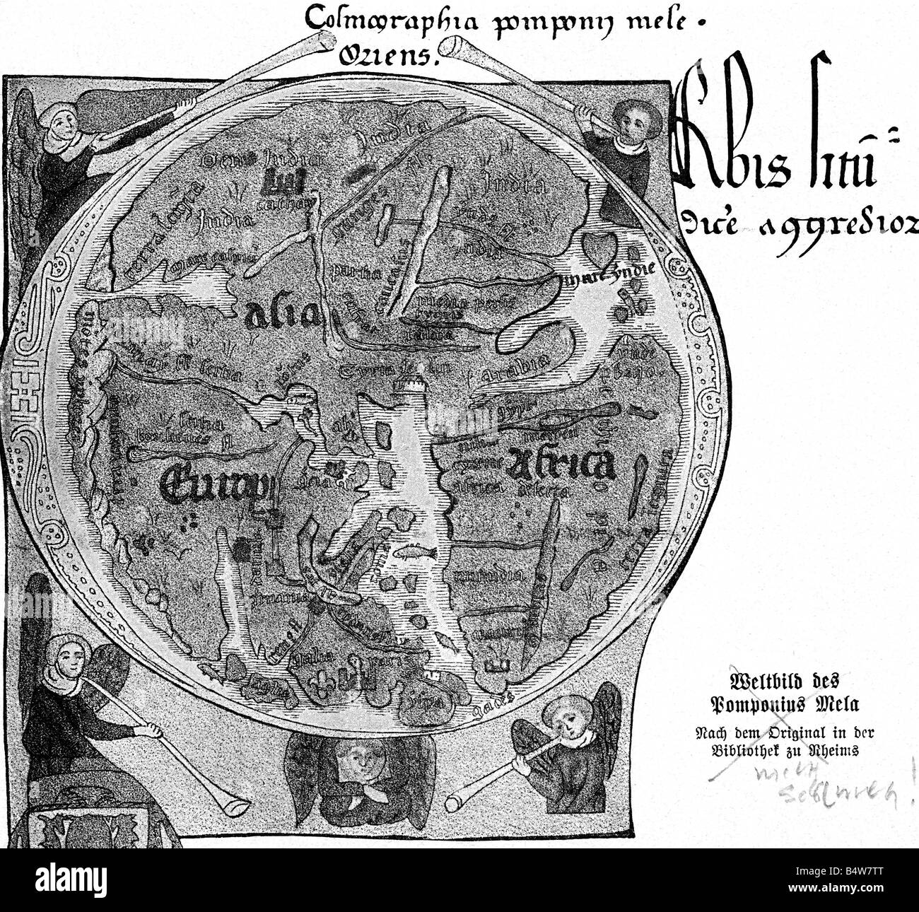 World map pomponius mela Black and White Stock Photos & Images Alamy