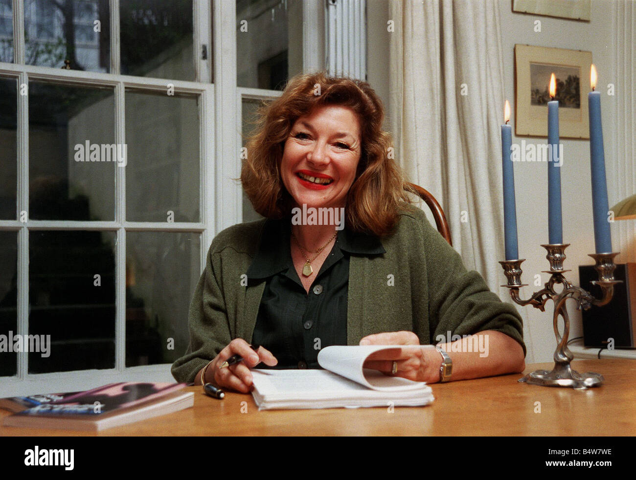 Carol Drinkwater Actress and Author at her home March 2000 in Primrose Hill London Stock Photo