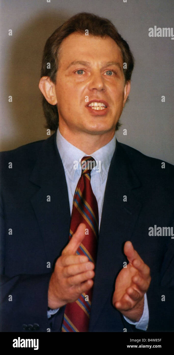 Tony Blair MP leader of the Oppostion speaks to the Labour Party Conference 1993 Stock Photo