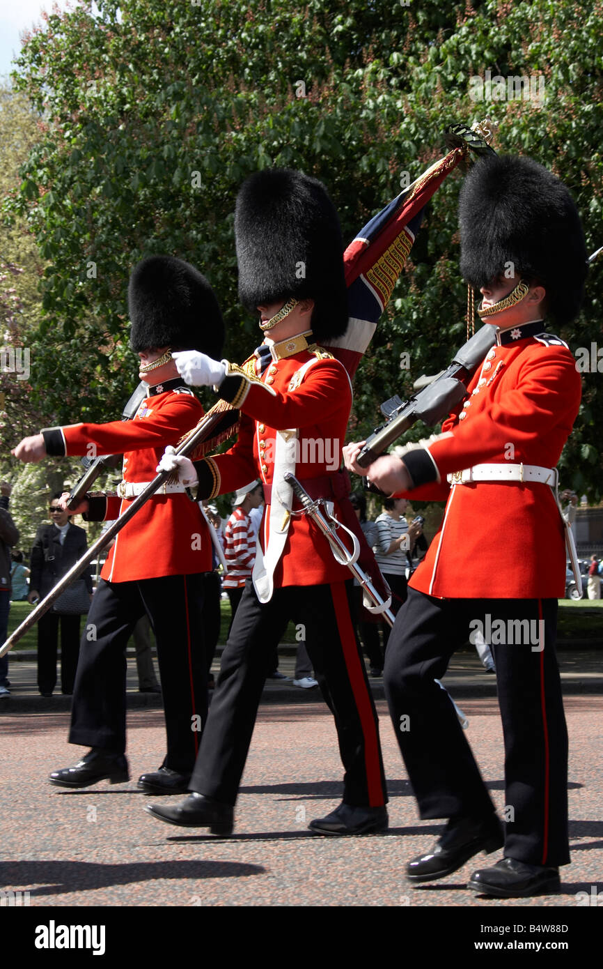 Coldstream Foot Guards during Changing the Guard Buckingham Palace SW1 London England Stock Photo