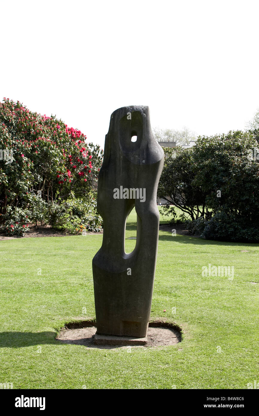 Abstract sculpture Monolith Empyrean by Barbara Hepworth at Kenwood