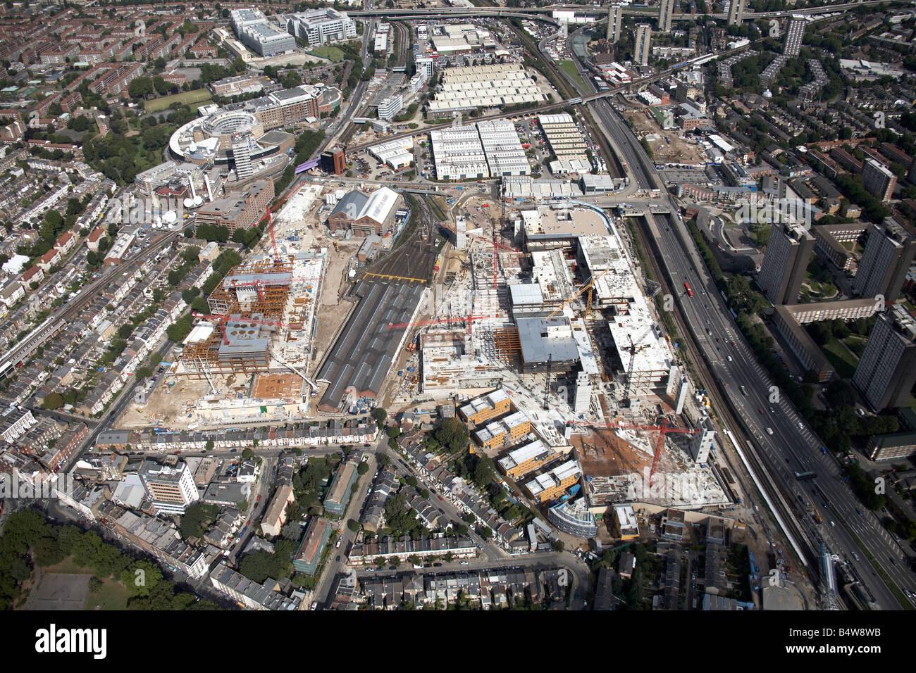 Bbc television centre white city aerial hires stock photography and