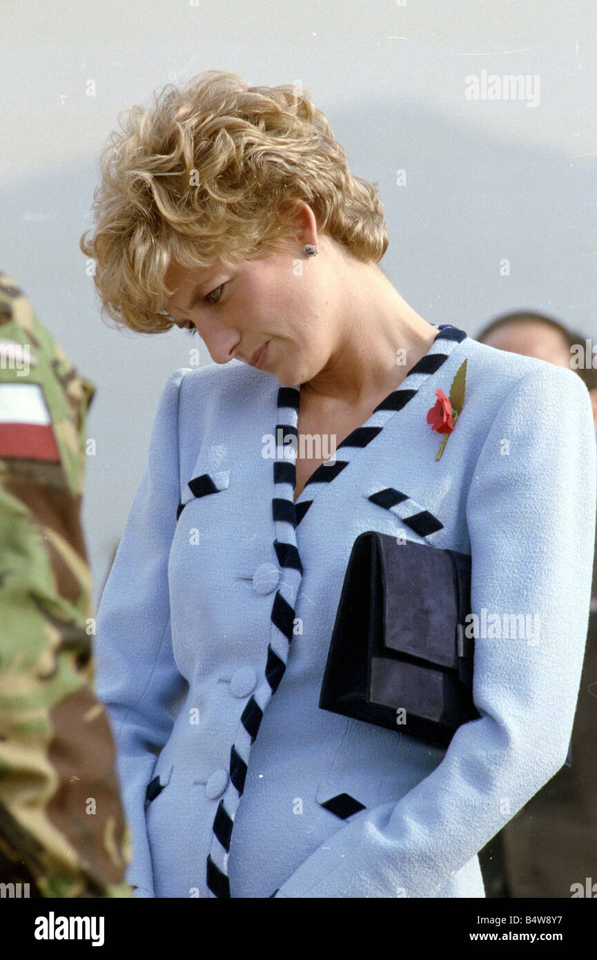 Princess Diana Prince Charles Overseas Visits Kofru 10 11 1992 Stock Photo