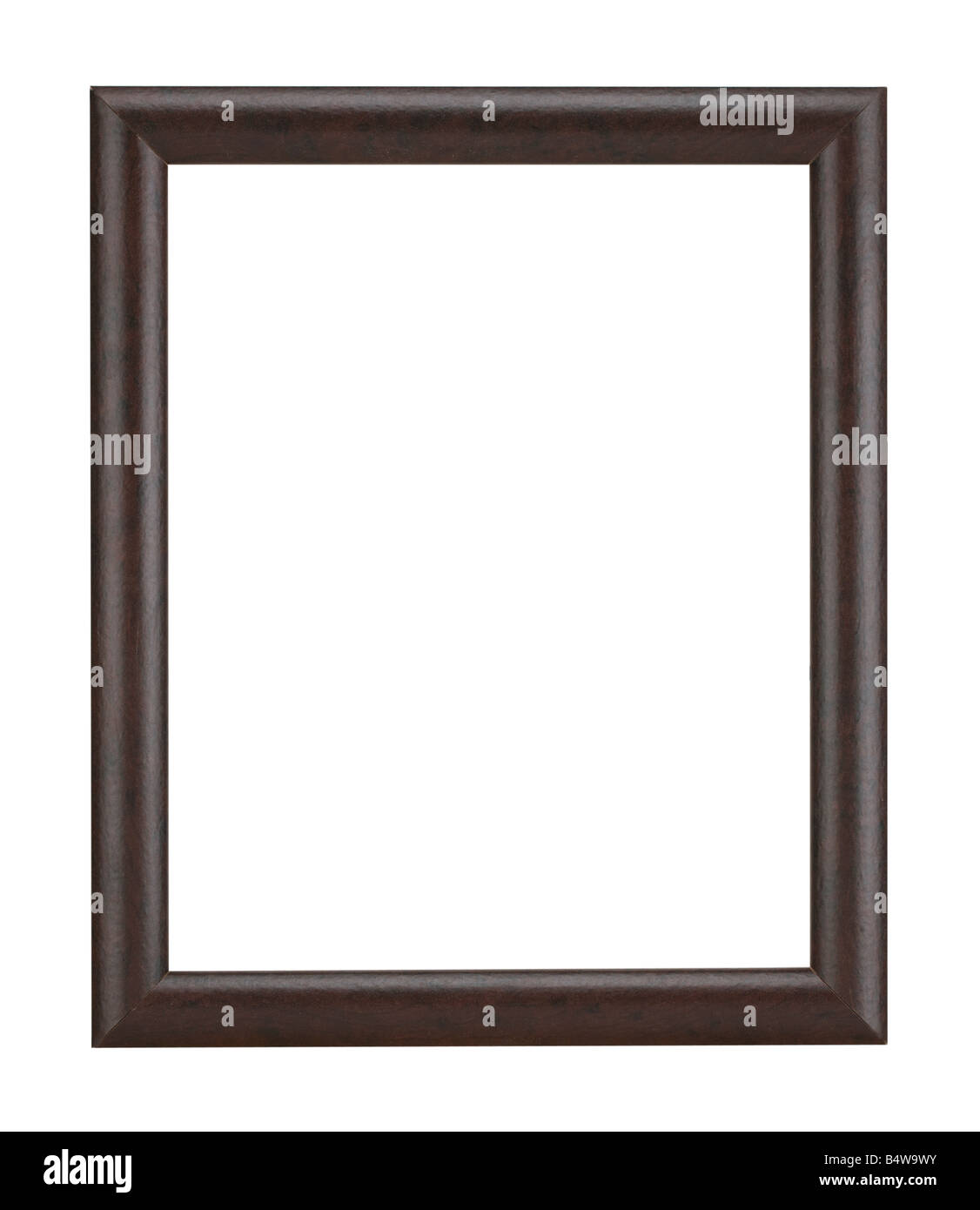 BLACK WOOD PICTURE FRAME Stock Photo