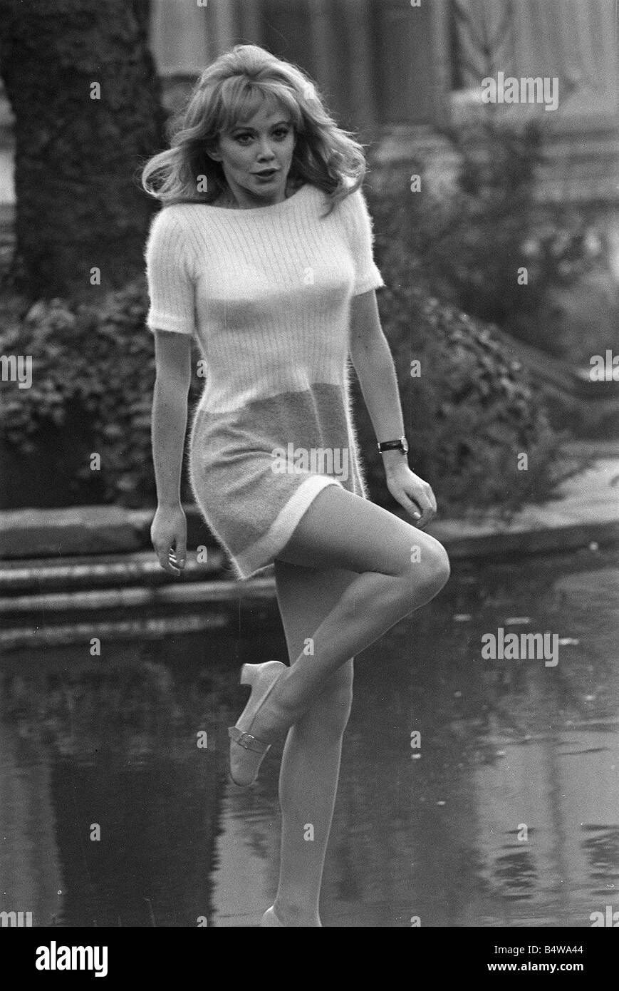 Actress Elaine Taylor 1969 Stock Photo