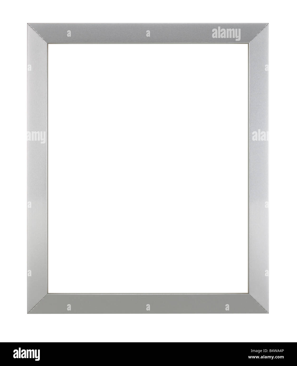SILVER METAL PICTURE FRAME Stock Photo